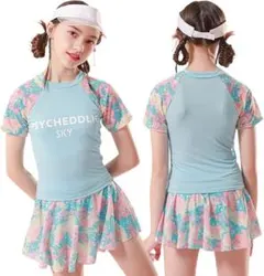 ✨️2点セット✨️セパレート 上下セット スイムウェア 女の子用 UVカット 16号