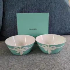 Tiffany & Co.ティファニー★ブルーボウ　ボウル 2個セット リボンのサムネイル