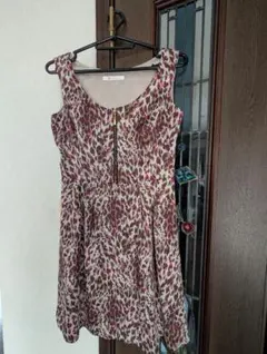 M.deux レオパード柄 ノースリーブワンピース