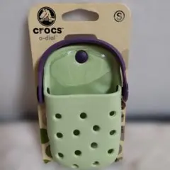 crocs o-dial ライトグリーン/パープル 小物入れ ストラップ付き