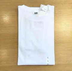【新品】ユニクロ エアリズムコットンオーバーサイズTシャツ 5分袖 ホワイトL