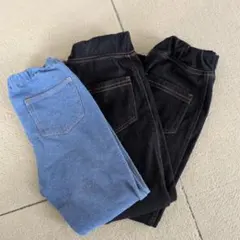 キッズレギンスパンツ　3本セット 110cm UNIQLO　西松屋