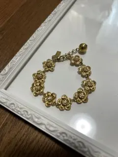 kate spade ゴールド 花モチーフ ブレスレット