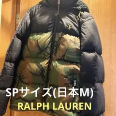 ラルフローレン　カモフラージュ/ブラック フード付きダウンジャケット