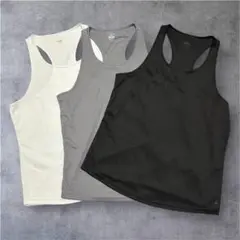 ATHLIO タンクトップ 3枚セット メンズL 筋トレ 運動 スポーツ