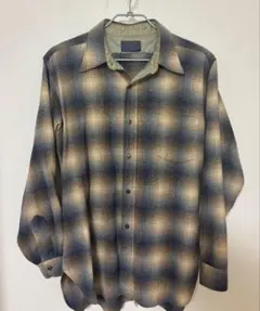70s PENDLETON ウールシャツ オンブレ USA製のサムネイル