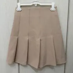 NICE CLAUP プリーツスカート ピンクベージュのサムネイル