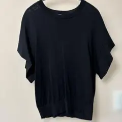 今日だけお値下げTé chichi ブラック 半袖ニット