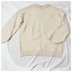 【美品✨️】アドラー クリーム色 極上ふわもちニットセーター 袖 ボリューム