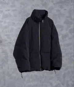 【美品】ADRER ダウン 中綿 ジャケット ブラック XSサイズ