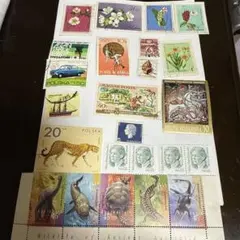 切手多国籍使用済コレクション