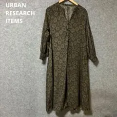 URBAN RESEARCH ITEMS フラワーバルーンスリーブ ワンピース