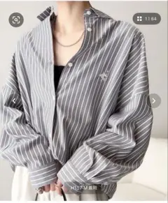 【超美品！】classicalelfストライプ オーバーサイズ 長袖シャツ