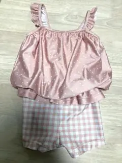 水玉模様 水着 ワンピースタイプ 120cm