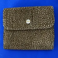 ボルボネーゼ★スエードウズラ革の二つ折り財布★美品★BORBONESE