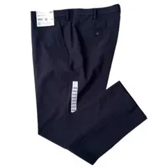 感動パンツ ウールライク ネイビー ストレッチウォッシャブルスラックス ユニクロ