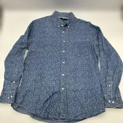 UNIQLO ユニクロ ボタニカルプリント花柄 ボタンダウンシャツ Lサイズ