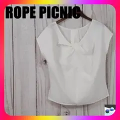 美品☆ROPE PICNIC ロペピクニック Tシャツ【M】レディース ホワイト