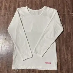 ホワイト 裏起毛長袖 アンダーシャツ 160cm