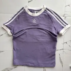 【adidas originals】クロップドT×タンクトップ:セット/パープル