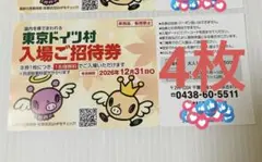 東京ドイツ村入場ご招待券 4枚のサムネイル