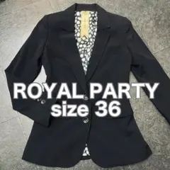 【平成ギャル】 ROYAL PARTY 美シルエット　ブラック長袖ジャケット