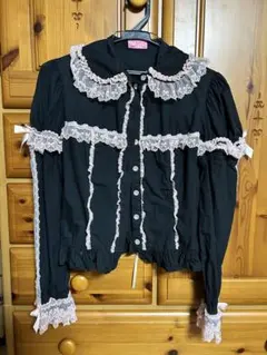 Angelic Pretty ブラウス 紺 Nebula Ribbon Blouse by Angelic Pretty