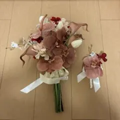 ブートニア　造花ブーケ　セット