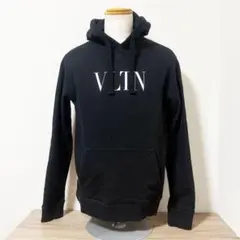 【美品訳あり】ヴァレンティノ ロゴ ブラック メンズ フーディーのサムネイル