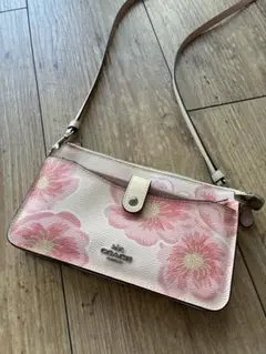 COACH 花柄 ショルダーバッグ ポーチ 財布