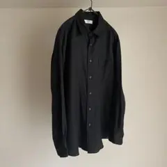 UNIQLO ユニクロ　リネンシャツ　ブラック　XL