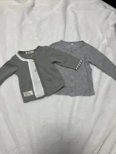 ベビー　女の子　男の子　薄手カーディガン　上着２枚　80㎝、90㎝