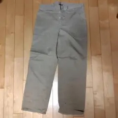 KEMPEL　EU製バックルベルト付きヘリンボーンワークパンツ