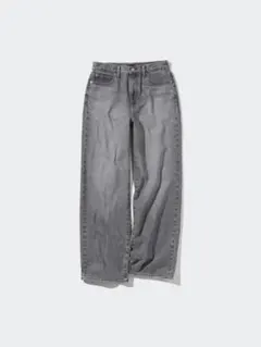 【ゆうみん 様専用♡】UNIQLO ワイドストレートジーンズ グレー 23