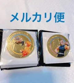 鬼滅の刃 HIROMA DINING 伊之助＆善逸 宇髄 記念コイン風ピンズ