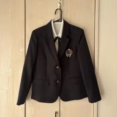 ネイビー ブレザーとホワイトシャツ セット