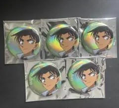 コナンプラザ オーロラ缶バッジ探偵ver 服部平次まとめ売り 5つ