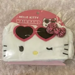 ハローキティ フェイスヘアバンド ヒョウ柄 キティちゃん