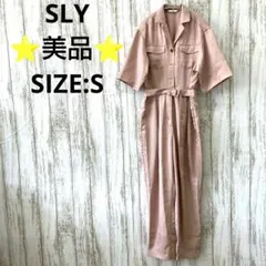 ⭐️美品⭐️スライ　オールインワン　つなぎ　ジャンプスーツ　桃色　ピンク　S