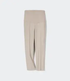 UNIQLOスマートアンクルマタニティパンツ ベージュSサイズ