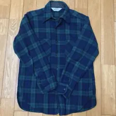 Woolrich ネルシャツ チェック柄 グリーン ネイビー Mのサムネイル