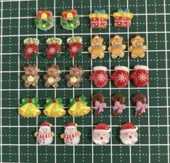 B. クリスマス ネイルパーツ 26個 デコパーツ ネイパ