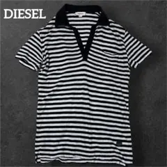希少 00s archive DIESEL ポロシャツ ボーダー ブレイブマンのサムネイル