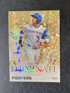 万波中正 限定50枚 金紙版 パラレルBBM DOMINATE インサート