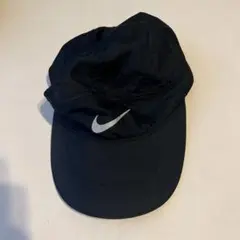 Nike DRI-FIT 黒キャップ　レディースランニングキャップ