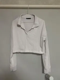 ZARA クロップドポロシャツ Sサイズ