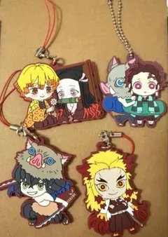鬼滅の刃 ストラップ 4体セット