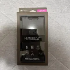 SoftBank Leather Flip ケース ブラックのサムネイル