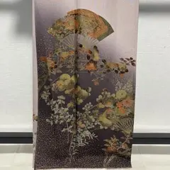 D589 訪問着 藤の花 笠松 金彩 正絹 着物 袷 美品 - メルカリ