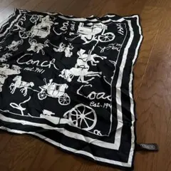 COACH 馬　ホース　スカーフ